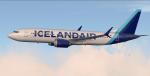 FSX/P3D Boeing 737 Max 8 Icelandair n/c blue package